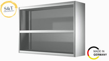 Wandhängeschrank offen !ALLE GRÖßEN! Wandschrank Gastro Schrank Edelstahlschrank