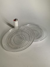 2x Kuchenteller Teller Arabia Finnland Kastehelmi Tauperle Design Oiva Toikka