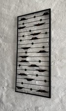 DDR Wanddekoration Wandbild Bild Vintage 70iger Jahre Metallwandkunst selten