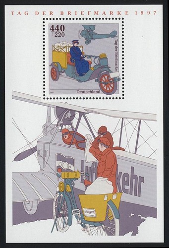 Block tag der briefmarke - der,