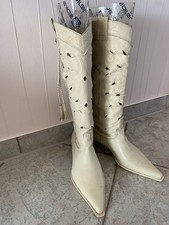 Damen Sommerstiefel aus Leder mit Lochmuster, SPIRAL, Hellgrün, Gr.36