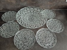 große Glasschale Set mit