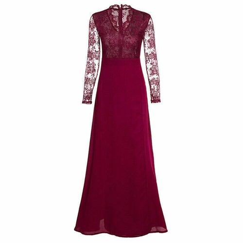 Spitze langarm abendkleid - langarm,