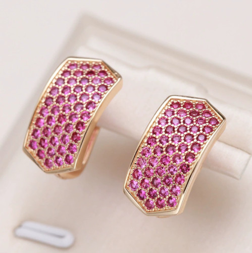 Ohrringe creole huggie 585 - 585, rg
