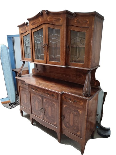 Buffet jugendstil intarsiert - buffet,