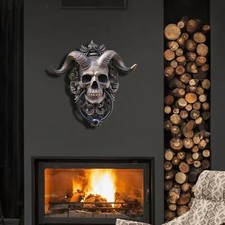 Schaf-Schädel-Kopf-Statue