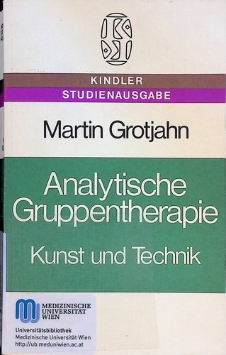 Analytische gruppentherapie - analytische,