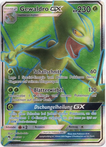 Pokémon gewaldro full art - gewaldro, gx