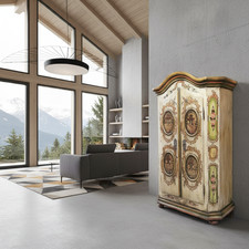 Schrank Barockstil Barockschrank Landhaus Landhausschrank Flurschrank bemalt 