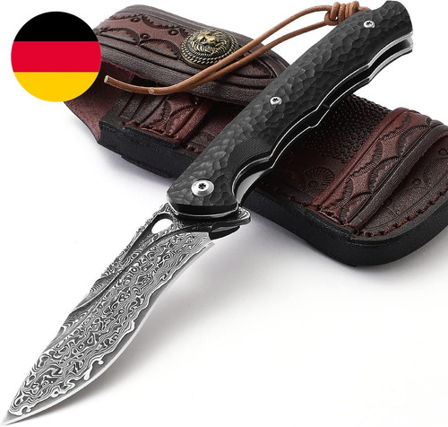 Taschenmesser damast elegant - taschenmesser,