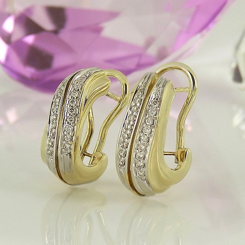 Ohrstecker clips 585 gelbgold - clips,