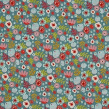 Jerseystoff Glitzerblumen petrol ab 0,5m Jersey Baumwolljersey Stoff mit Glitter