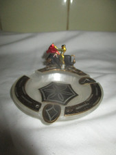 kleiner Alu Aschenbecher mit Torero & Stier