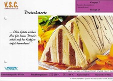 Vemmina Rezeptkarte  -   Dreieckstorte    - Gruppe 7 Rezept 23