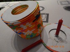 Lampion aus papier 2 stück - lampion,
