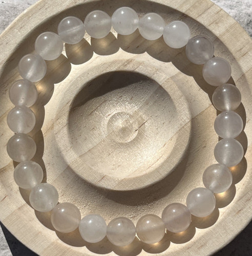 Weiße jade armband - jade,