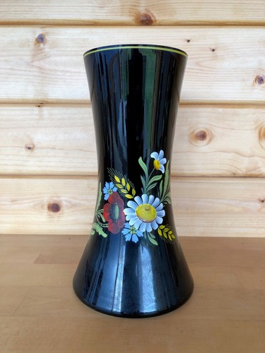 Ddr schwarzglas vase - ddr,