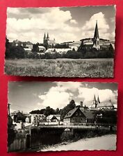2 x Foto AK SCHIRGISWALDE um 1956 Stadtansichten mit Kirche  ( 86160