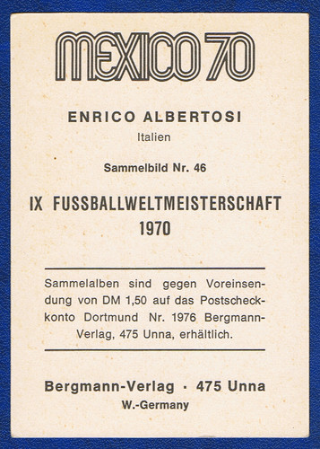 Fussball bergmann sammelbild - bergmann,