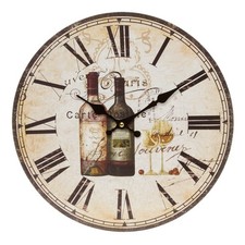 Wanduhr VINO creme weiß