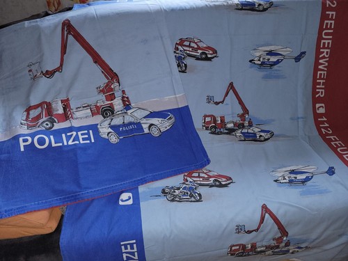 Feuerwehr polizei bettwäsche - polizei,