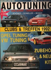 Zeitschrift AUTOTUNING von 6. 1992 Audi Coupe Opel Calibra Kadett GSI Scirocco