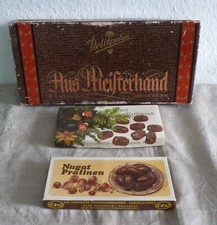 3 Original DDR Pralinen  - Pappschachteln