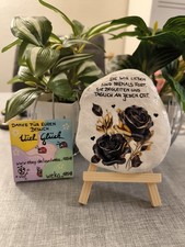 Handbemalte Steine/Trauersteine/Gedenksteine lackiert/Unikat/ca 11 x 9 cm