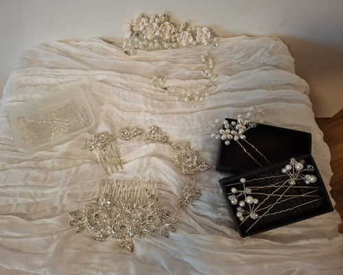 Braut haarschmuck set - braut, haarschmuck-set