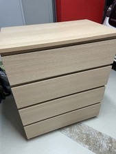 Malm-Kommode Eichenfurnier, 4 Schubladen