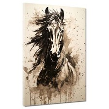 Abstrakt Pferd Retro Style