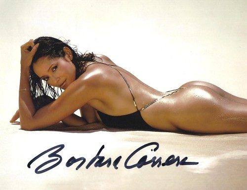 Barbara carrera signed james - barbara,