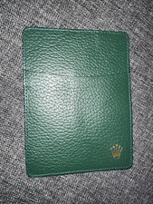 Rolex Leder Etui Grün 101.40.55 Zertifikat Mäppchen, Cardholder, Mappe