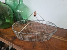 Z9077 Drahtkorb mit Henkel | Kartoffelkorb | Vintage | Metallkorb | Erntekorb