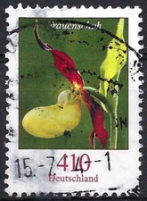 Bund / BRD aus 2010 Mi 2768  "gelb. Frauenschuh" 410 ct  Blumenserie gestempelt