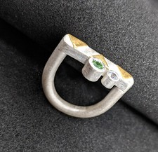 Ring,Tsavorith, weißen