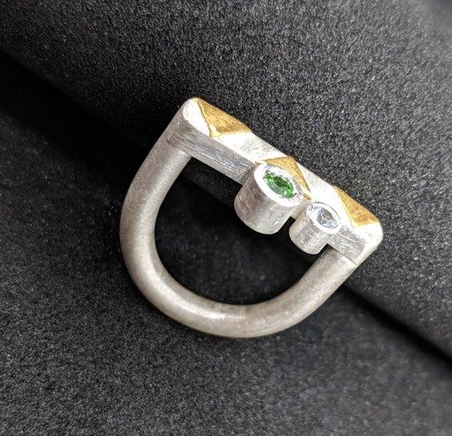 Ring tsavorith weißen - ring,tsavorith,,