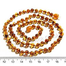 Bernsteinkette 100% Natur Bernstein Kette Barock-Kugel 5 mm viele Modelle amber