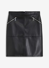 Neu Lederimitat-Minirock mit