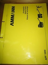 Rüttelplatte Ammann APF 1850 Ersatzteilkatalog