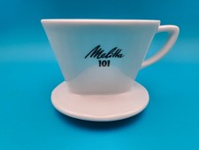 Melitta Kaffeefilter Porzellan 102 Weiß 2 Loch grüne Schrift gut