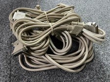 6x  RS232, Serielle Kabel DB25, verschiedene Längen (Konvolut) + Gender Changer