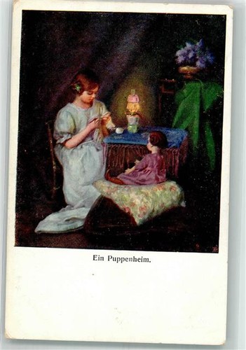 39740313 maedchen mit puppe - 39740313,