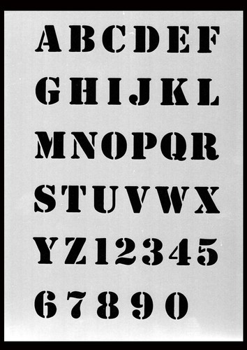 Schablone stencil buchstaben - stencil,