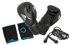 SALE adidas Boxing Set - Handschuhe, Seil, Innenhandschuhe - ADIBPKITSMU - Boxen