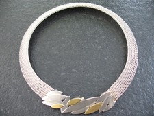 Collier Silber 925 Gold 916