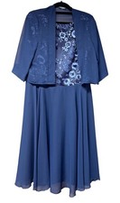 Weise Fashion Abendkleid m. Stickerei u. Bolero Jäckchen Gr. 40 festlich elegant