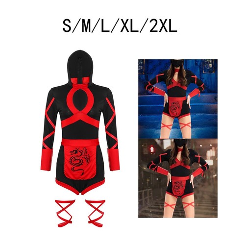 Ninja kostüm damen jumpsuit - damen,