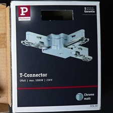 2  Paulmann URail - T-Verbinder T-Connector Chrom  Matt 230V max 1000W