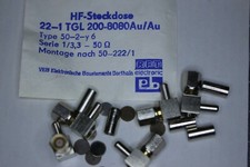 5 Stück RFT SMC Winkel -Stecker crimp 50Ohm